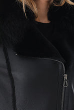 Load image into Gallery viewer, The Boreal Black Leather Women Jacket