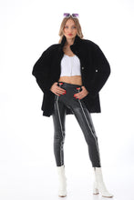 Load image into Gallery viewer, The Luxera Reversible Black Shearling Women Leather Jacket