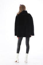 Load image into Gallery viewer, The Luxera Reversible Black Shearling Women Leather Jacket