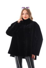 Load image into Gallery viewer, The Luxera Reversible Black Shearling Women Leather Jacket