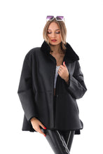 Load image into Gallery viewer, The Luxera Reversible Black Shearling Women Leather Jacket