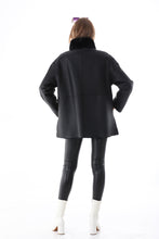 Load image into Gallery viewer, The Luxera Reversible Black Shearling Women Leather Jacket