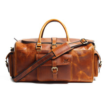 Load image into Gallery viewer, Berlin Leather Weekender Duffle Bag