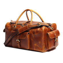 Load image into Gallery viewer, Berlin Leather Weekender Duffle Bag