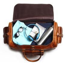 Load image into Gallery viewer, Berlin Leather Weekender Duffle Bag