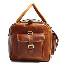 Load image into Gallery viewer, Berlin Leather Weekender Duffle Bag
