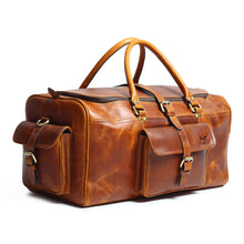 Load image into Gallery viewer, Berlin Leather Weekender Duffle Bag