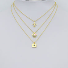 Load image into Gallery viewer, Air Plane I Love Travel Heart Camera Purse Charm Pendants,Sku#LD743