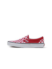 Load image into Gallery viewer, Vans Big Kids Classic Slip On - Checkerboard Red