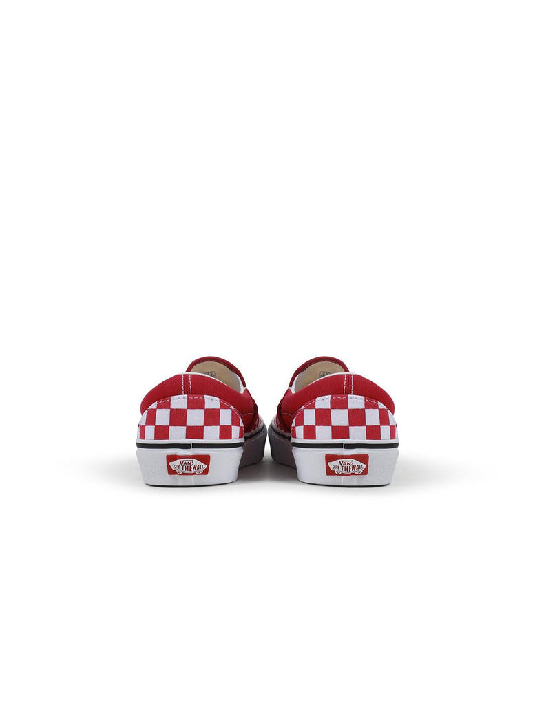 Vans Big Kids Classic Slip On - Checkerboard Red