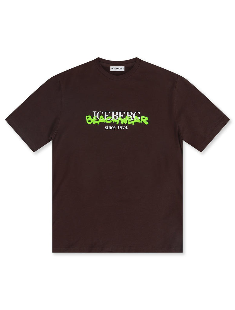 Iceberg Beachwear Tee - Brown