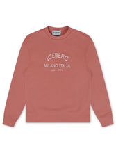 Load image into Gallery viewer, Iceberg Institutional Logo Crewneck - Salmon