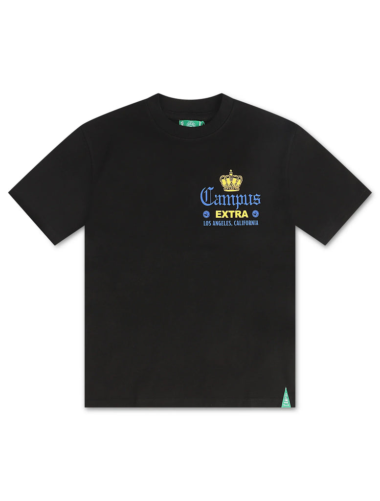 Campus La Via Cropped Tee - Black