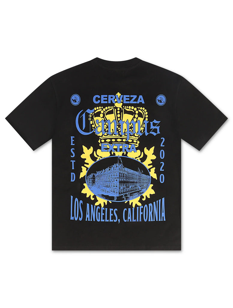 Campus La Via Cropped Tee - Black