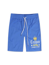 Load image into Gallery viewer, Campus La Via Cropped Nylon Shorts - Blue