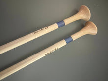 Load image into Gallery viewer, Purple Glitter Resin &amp; Maple Knitting Needles