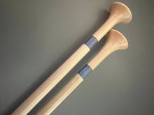Load image into Gallery viewer, Purple Glitter Resin &amp; Maple Knitting Needles