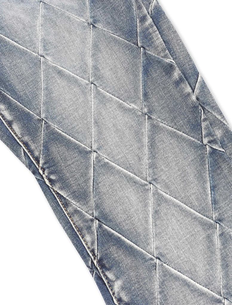 Valabasas Tire Stacked Jeans - Blue Washed