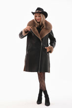 Load image into Gallery viewer, The Onyx Caramel Shearling &amp; Fox Fur Leather Women Jacket