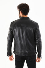 Load image into Gallery viewer, The Rossi Black Leather Men Jacket