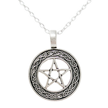Load image into Gallery viewer, Celtic Protection Star Necklace Pentacle Symbol Jewelry