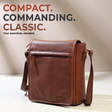 Load image into Gallery viewer, Leather Crossbody Bag for Travel Work