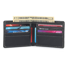 Load image into Gallery viewer, Black Textured Leather Mens Wallet
