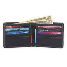 Load image into Gallery viewer, Black Textured Leather Mens Wallet