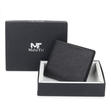 Load image into Gallery viewer, Black Textured Leather Mens Wallet