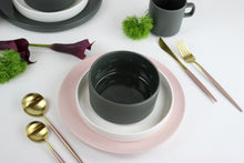 Load image into Gallery viewer, Pink and Gold Obelisk Flatware-20 Pieces