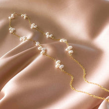Load image into Gallery viewer, Gold Bead Pearl Layering Necklace