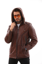 Load image into Gallery viewer, The Bergamo Brown Shearling Leather Men Jacket