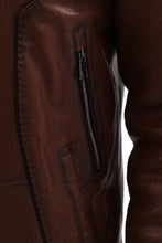 Load image into Gallery viewer, The Bergamo Brown Shearling Leather Men Jacket