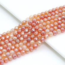 Load image into Gallery viewer, Mystic Plated Faceted Agate Beads,6mm/8mm/10mm/12mm Plated Red Yellow Agate Beads,15.5" Full Strand, SKU#UA228