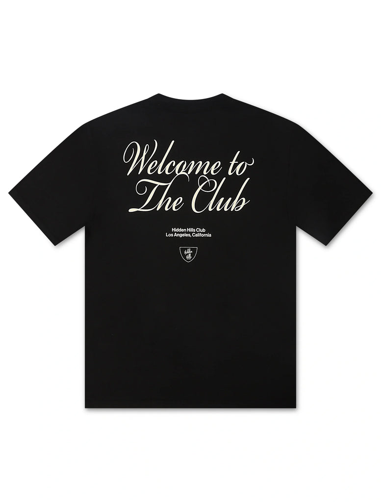Hidden Hills Welcome to the Club Tee - Black
