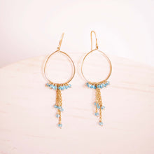 Load image into Gallery viewer, Green Apatite Mini Swing Earrings