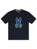 Psycho Bunny Mens Lenox Graphic Tee - Navy