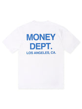 Load image into Gallery viewer, Money Dept. Los Angeles Heavyweight Tee - White/Blue