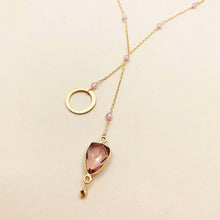 Load image into Gallery viewer, Rhodolite Garnet Ballet Necklace