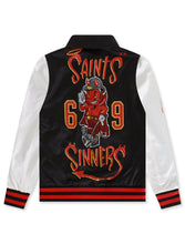 Load image into Gallery viewer, Cult Of Individuality Nylon Saints And Sinners Jacket - Black