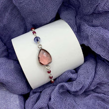 Load image into Gallery viewer, Rhodolite Garnet Silver Isla Bracelet