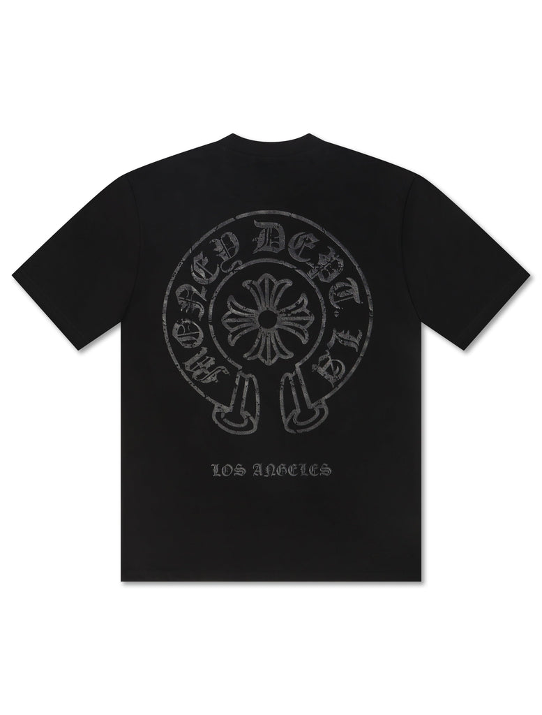 Money Dept. Vintage Old English Tee - Black/Black