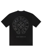 Load image into Gallery viewer, Money Dept. Vintage Old English Tee - Black/Black