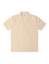 Load image into Gallery viewer, Denim Exchange Crochet Textured Button Up Shirt - Khaki