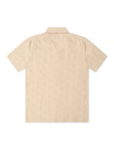 Load image into Gallery viewer, Denim Exchange Crochet Textured Button Up Shirt - Khaki