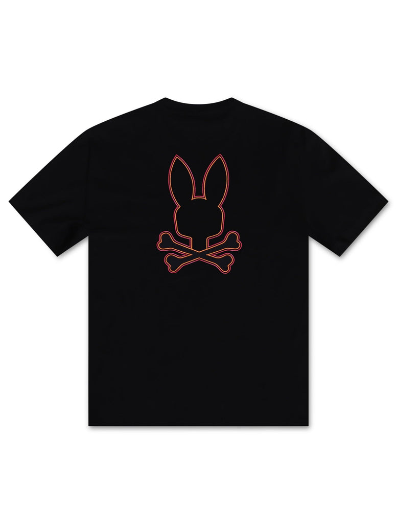 Psycho Wasterlo Back Graphic Tee - Navy