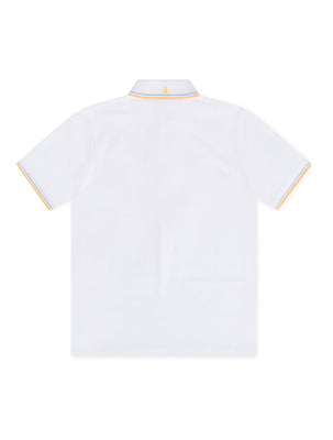 Psycho Bunny Wasterlo Pique Polo - White