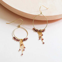 Load image into Gallery viewer, Green Apatite Mini Swing Earrings