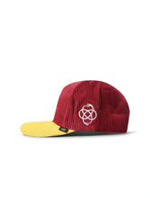 Load image into Gallery viewer, Reference Paradise La Corduroy Hat - Burgundy/Yellow