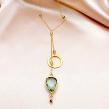 Load image into Gallery viewer, Green Amethyst Ballet Necklace